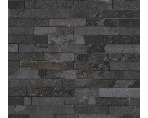 Papier peint intissé 35582-5 Best of Wood'n Stone 2 pierre klinker noir Papier peint intissé 35582-5 Best of Wood'n Stone 2 pierre klinker noir
