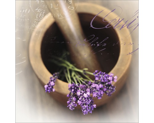 Glasbild Lovely Lavender I 20x20 cm GLA728-0