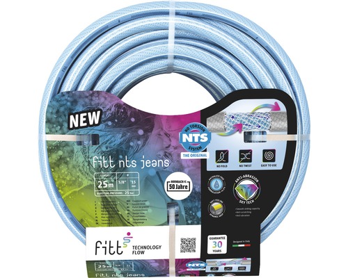 Gartenschlauch FITT nts jeans 20m 1/2" Fitt NTS Jeans Gartenschlauch, 25 Meter