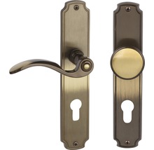Garniture de porte avec rosette de clé et poignée de porte