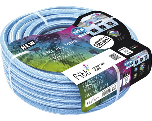 Gerollter Fitt nts Jeans Gartenschlauch, 25 Meter lang