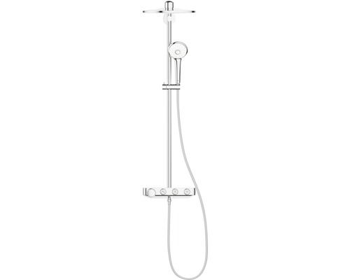 Colonne de douche avec thermostat GROHE Euphoria SmartControl System 310 Duo moon white 26507LS0-0