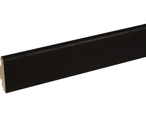 SKANDOR Sockelleiste Achateiche lackiert FLEI109 SU60L 19 x 58 x 2400 mm Fußleiste aus Holz