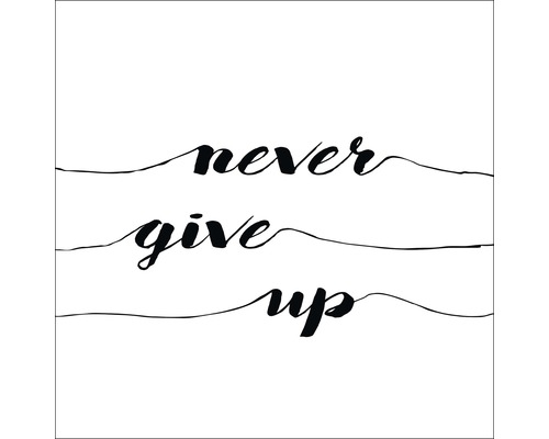 Decopanel never give up 30x30 cm