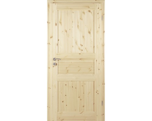 Holztür mit Drückergarnitur