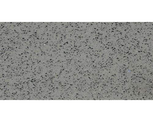 Quarzstein Wand- und Bodenfliese grau poliert 45 x 90 cm