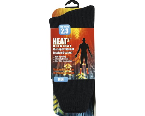 Heat Quadrat Socks Men noir T. 40-45