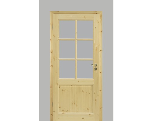 Porte intérieure Pertura Fengur style maison de campagne pin 86,0x198,5 cm tirant gauche 02/SP6 (sans vitrage)