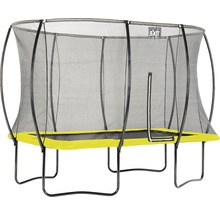 Trampoline de jardin rectangulaire avec filet de sécurité