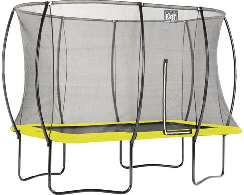Trampoline de jardin rectangulaire avec filet de sécurité