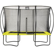 Trampoline de jardin rectangulaire avec filet de sécurité