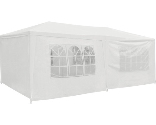 Tente de réception 3x6x2,55 m polyéthylène 120 g/m² blanc