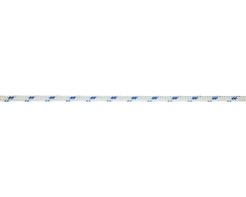 Turboleinen Polyester Ø 12 mm weiß-blau Meterware