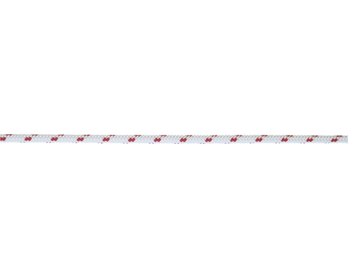 Corde Turbo polyester Ø 12 mm blanc-rouge au mètre