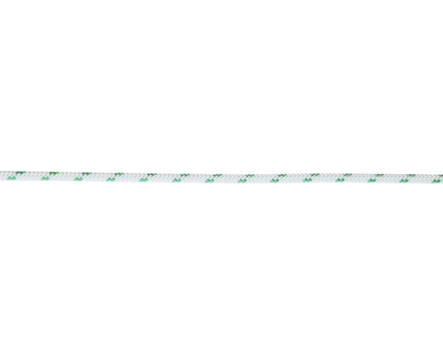 Corde Turbo polyester Ø 12 mm blanc-vert au mètre