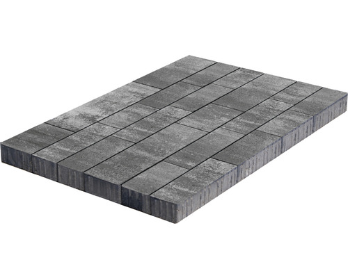 Pavé multiformat Allee City mélange gris anthracite épaisseur 8 cm