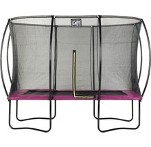 Trampolin EXIT Silhouette mit Sicherheitsnetz 244x366 cm rosa