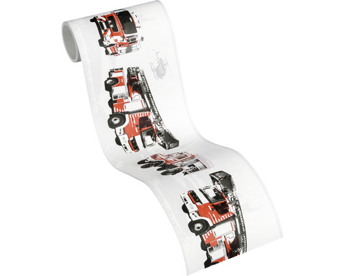 Rouleau de papier peint avec motif de camion de pompiers
