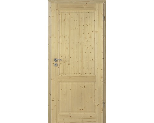 Porte en bois avec cadre de porte et poignée de porte