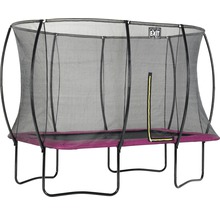 Trampolin EXIT Silhouette mit Sicherheitsnetz 244x366 cm rosa