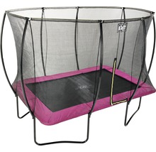 Trampolin EXIT Silhouette mit Sicherheitsnetz 244x366 cm rosa