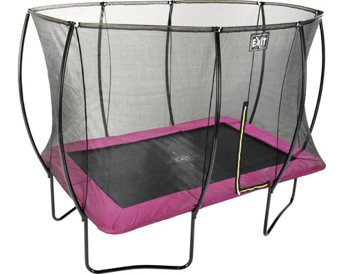 Trampoline de jardin rectangulaire avec filet de sécurité