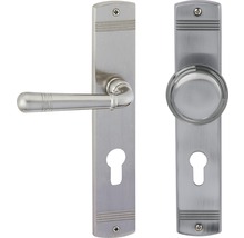 Garniture de ferrures de porte avec poignée et rosette