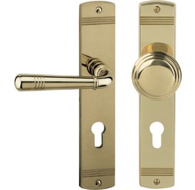 Garniture de porte avec poignée et bouton