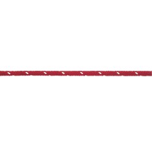 Corde à linge rouge avec marquages