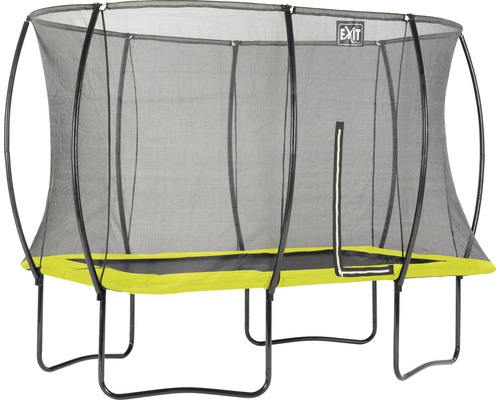 Trampoline de jardin rectangulaire avec filet de sécurité