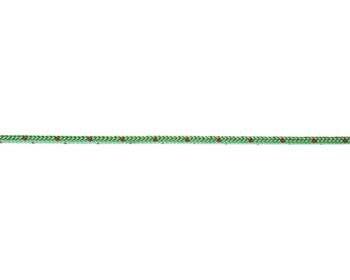 Corde polyester Ø 6 m neon vert-rouge au mètre