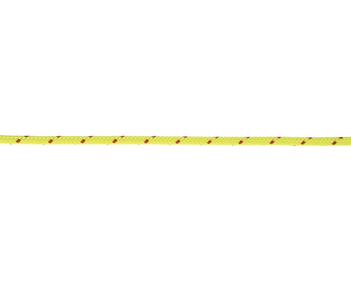Corde polyester Ø 6 m neon jaune-rouge au mètre
