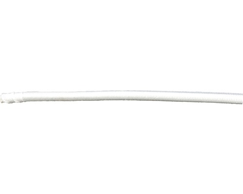 Corde élastique Polyester gaine Ø 6 mm blanc au mètre