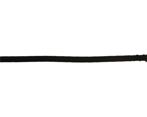 Corde élastique avec gaine en polyester Ø 6 mm noir marchandise au mètre
