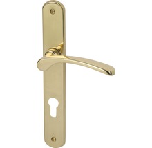 Poignée de porte en laiton avec plaque longue