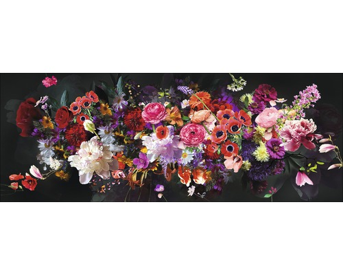 Tableau en verre Bouquet de fleurs II 30x80 cm