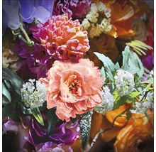 Glasbild Blumenmix I 20x20 cm GLA1939