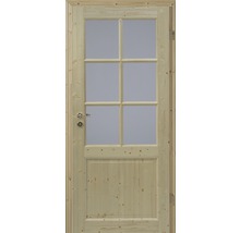 Pertura Landhaustür Fengur Fichte 73,5x198,5 cm Rechts 02/SP6 (ohne Glas)