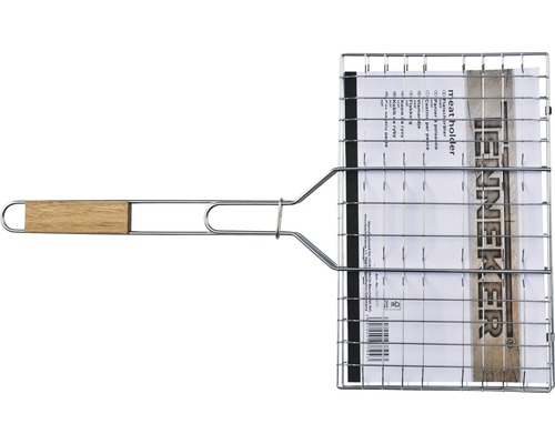 Panier à griller avec manche en bois
