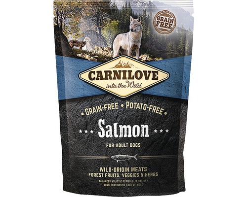 Aliment sec pour chiens Carnilove au saumon pour chiens adultes, sans céréales ni pommes de terre