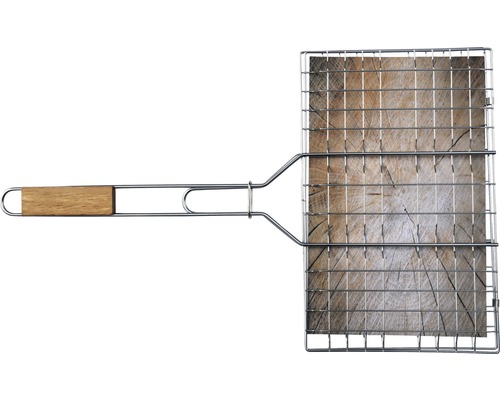 Grille de barbecue avec manche en bois