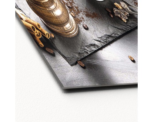 Dekoratives Wandbild mit Kaffeemotiv für die Küche