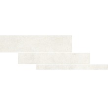 Carrelage sol et mur en grès cérame fin HOMEtek Ivory mat multi-format 5/10/15 x 60 cm