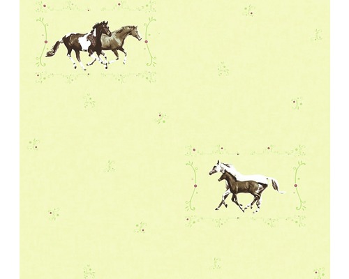 Papier peint avec motifs de chevaux