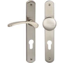 Garniture de ferrures de porte avec plaque longue pour portes intérieures