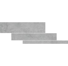 Carrelage sol et mur en grès cérame fin HOMEtek Grey mat multi-format 5/10/15 x 60 cm-thumb-0