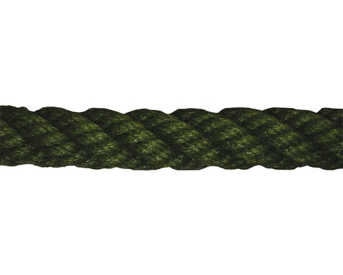 Cordage torsadé acrylique Ø 30 mm vert au mètre