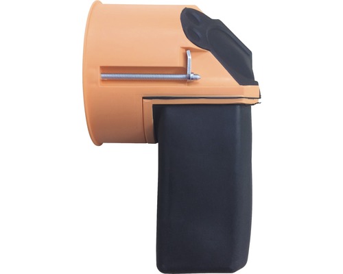 Coude de descente pluviale en plastique avec orifice de visite