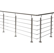 Edelstahlgeländer mit Stahlseilen