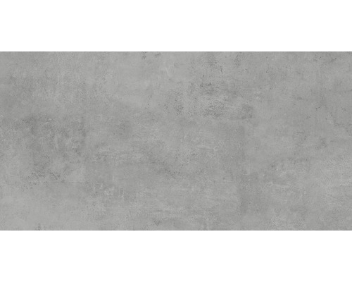 Carrelage sol et mur en grès cérame fin HOMEtek Grey mat 60 x 120 cm